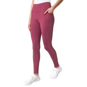 NEW Mondetta High Rise Jacquard Panel Leggings | Pink